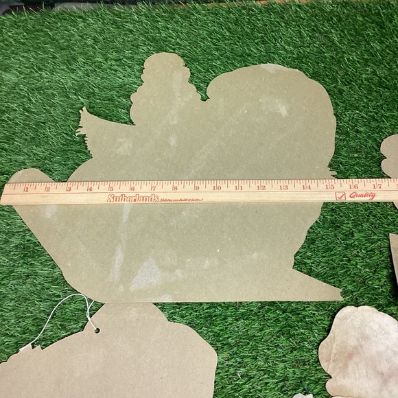 Vintage Christmas Cardboard Cutout Decorations Mid Century - Picture 9 of 12